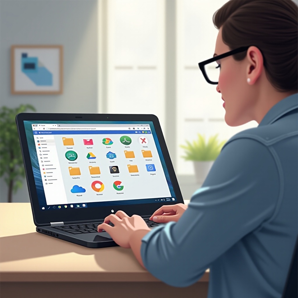 cómo ver fotos borradas en Chromebook