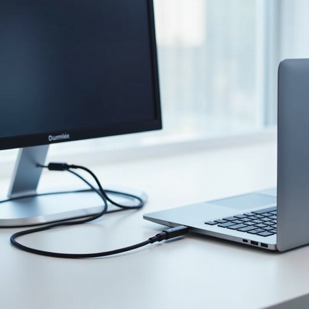 dual na input na cable para sa laptop dock para sa display at monitor