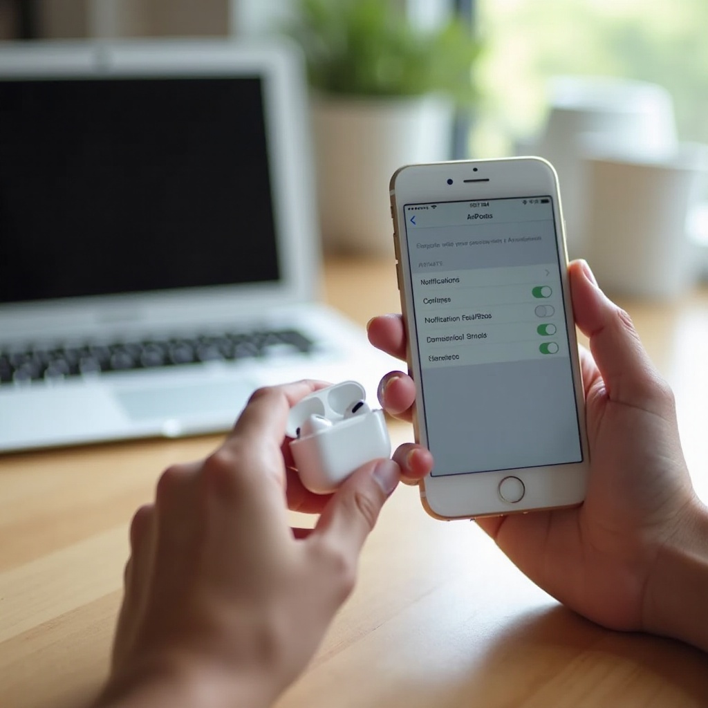 cara mematikan pengumuman di airpods
