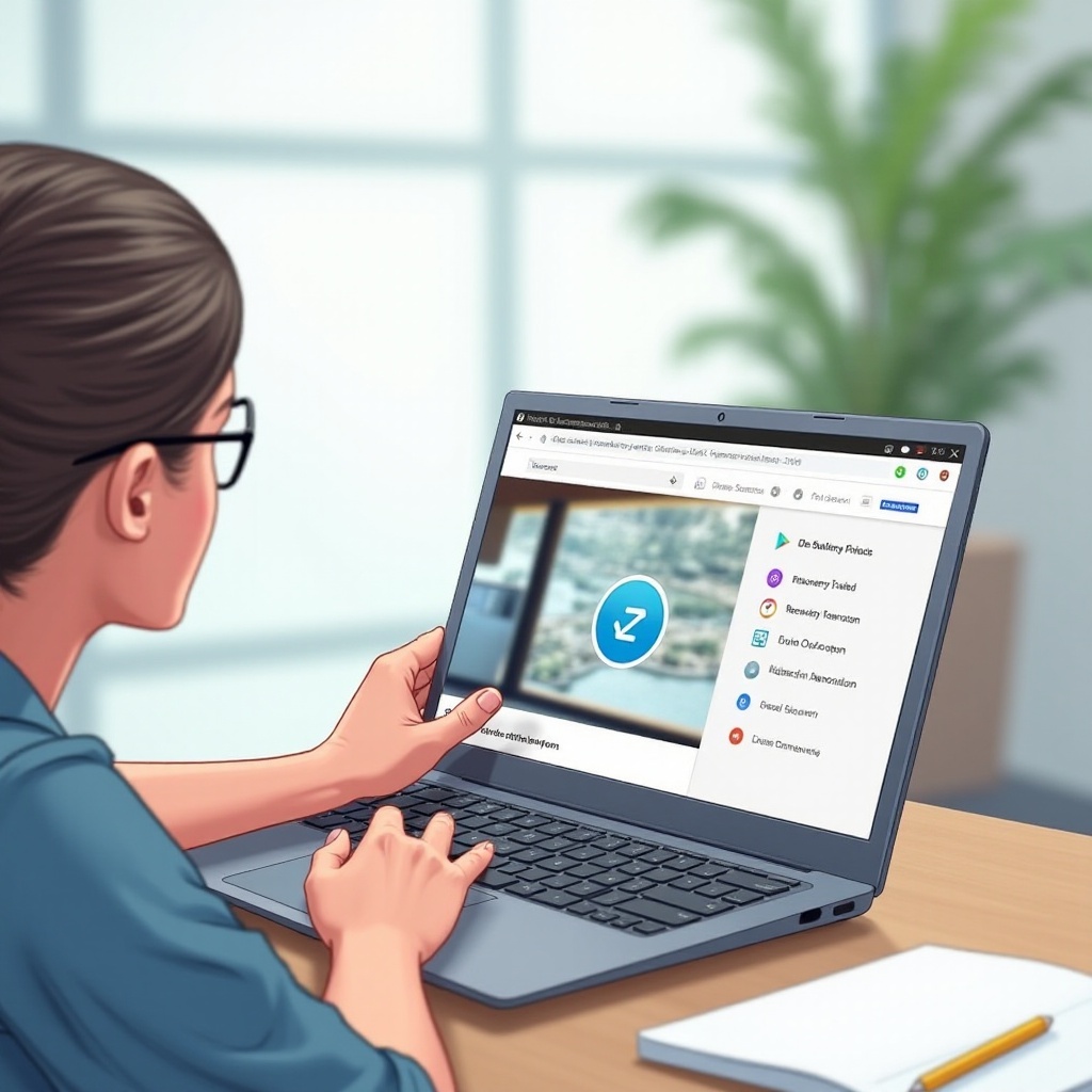 como ver fotos deletadas no Chromebook
