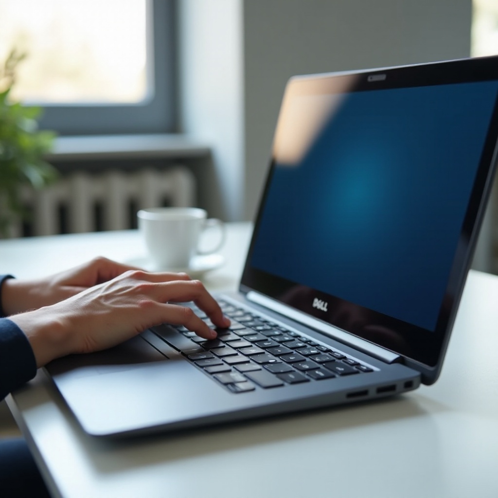 cómo reiniciar una computadora portátil Dell con el teclado