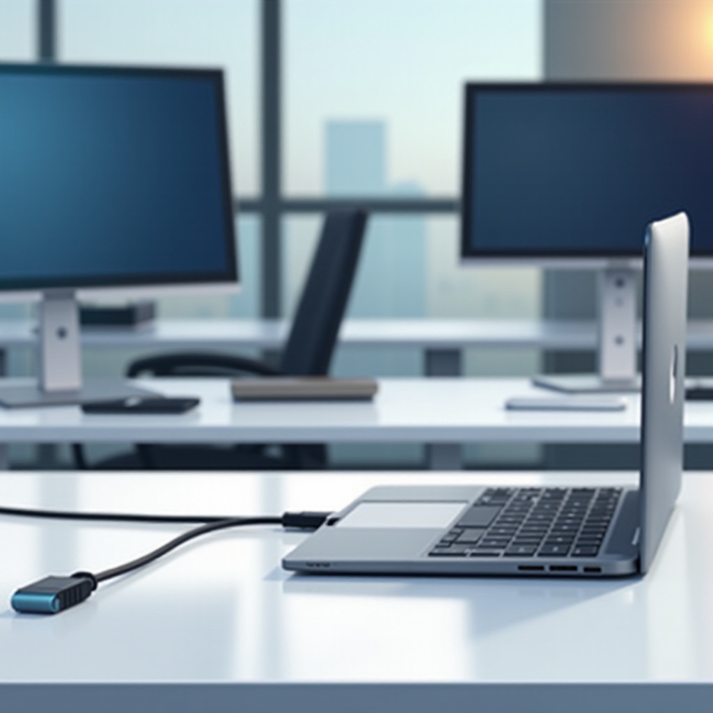 kabel input ganda untuk dock laptop untuk tampilan dan monitor