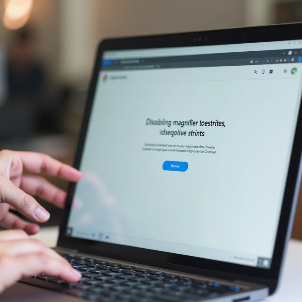 como desativar a lupa no Chromebook