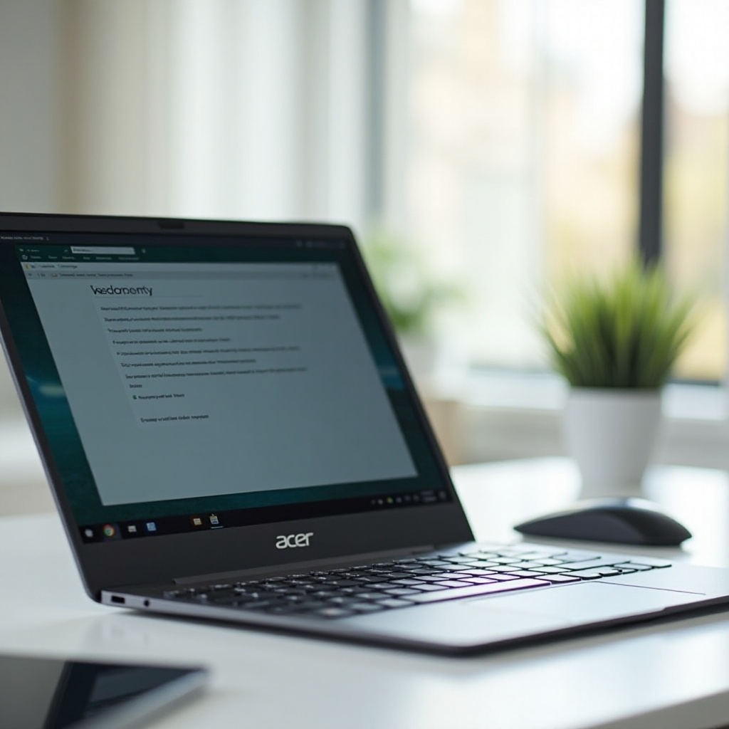 cómo restablecer un Chromebook Acer