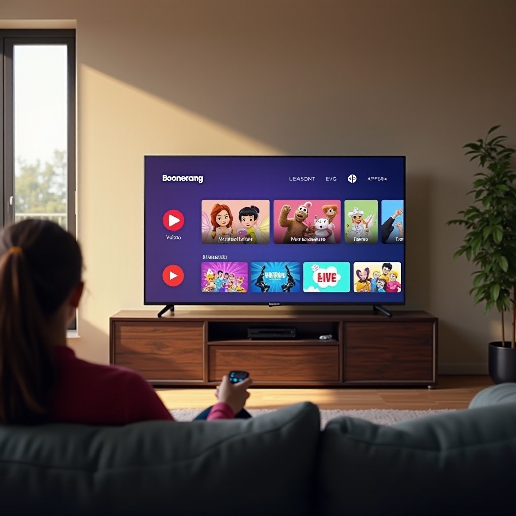 cómo ver Boomerang en una smart TV Samsung