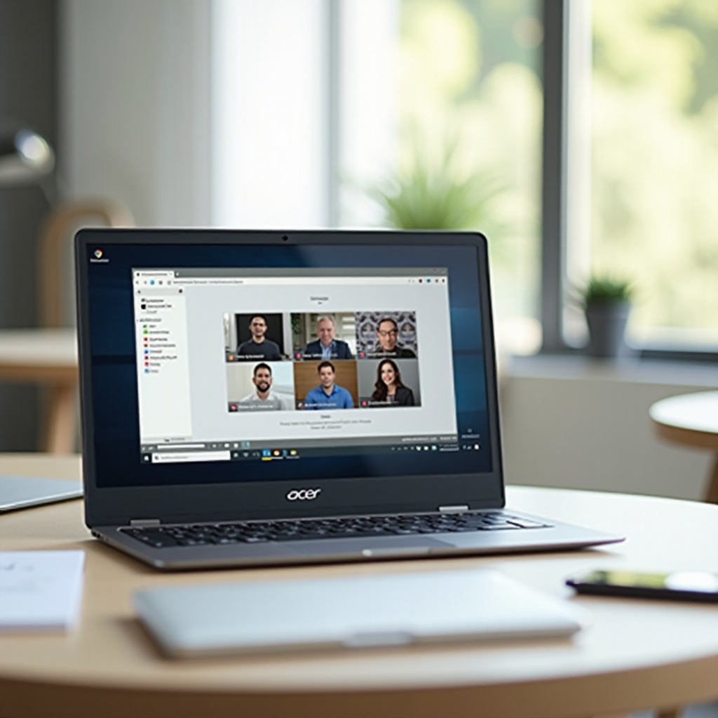 puedes compartir pantalla en un Acer Chromebook