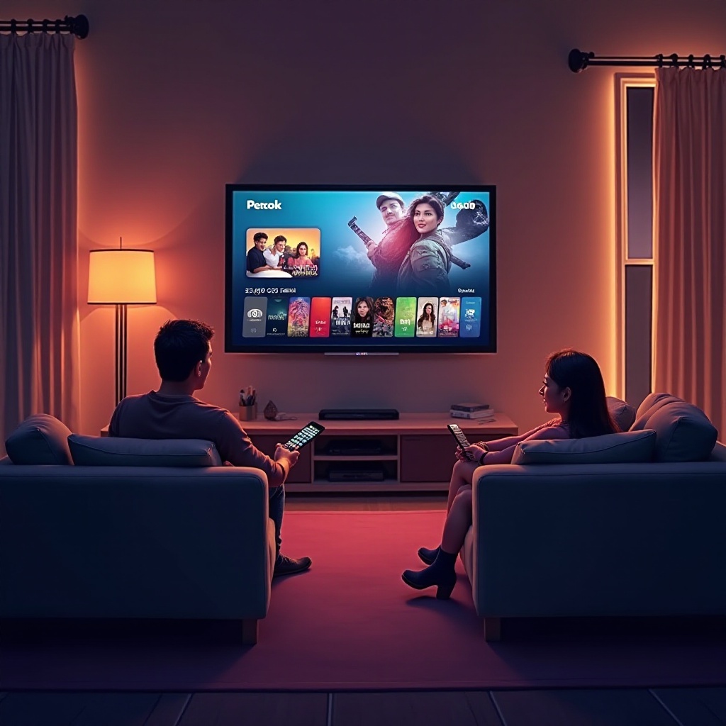 bagaimana cara menonton peacock di smart TV LG saya