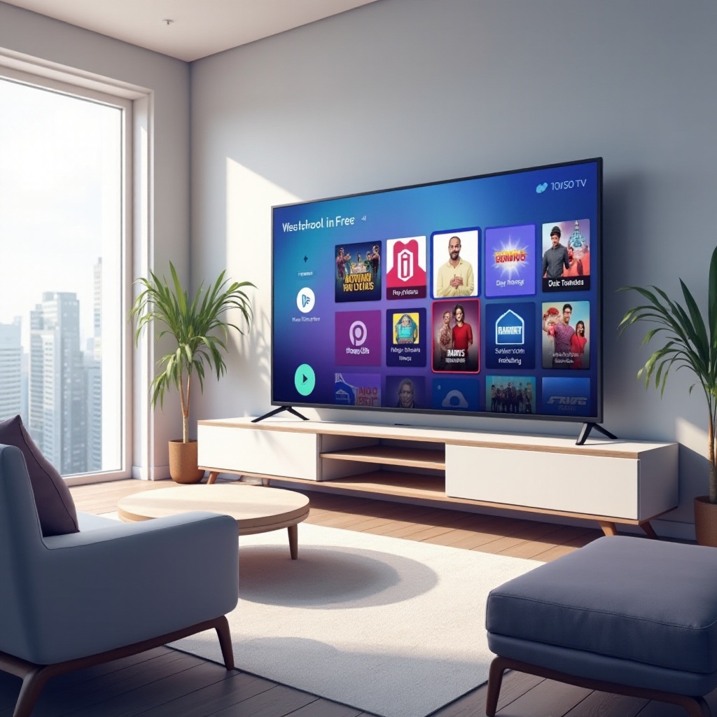 como assistir TV grátis em uma smart TV Samsung