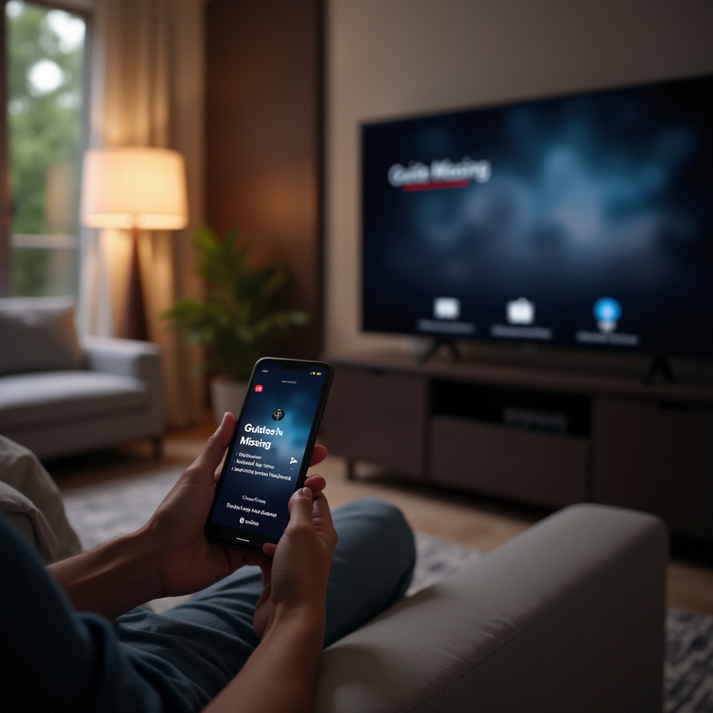 données du guide manquantes dans l'application de télécommande TV Xfinity
