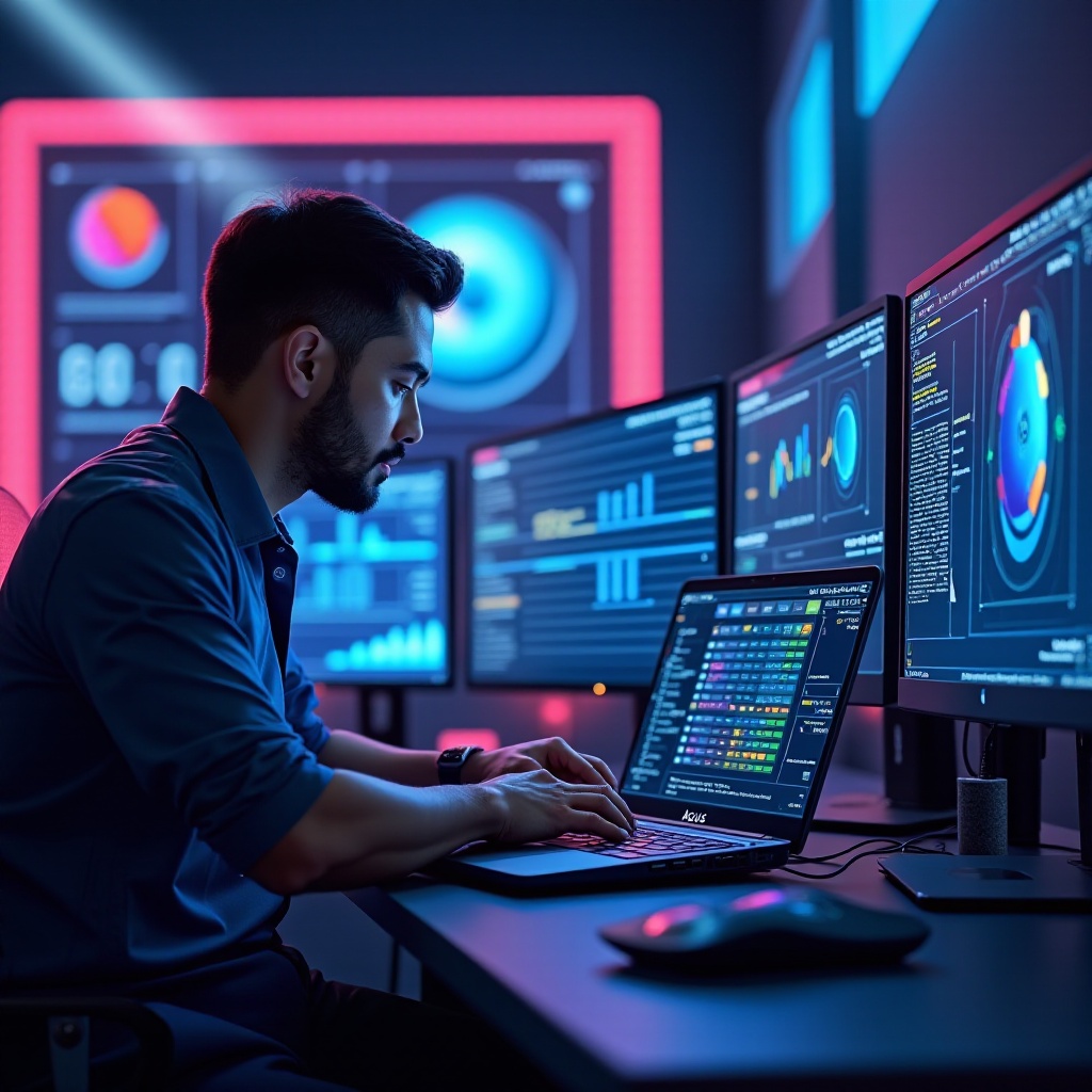 diagnostic du système de nb de jeu ordinateur portable Asus