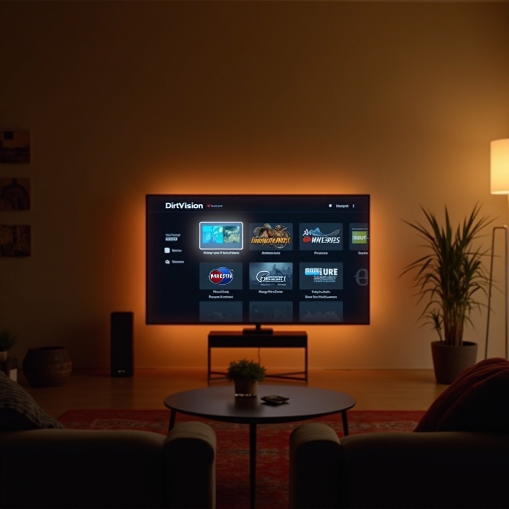 cara menonton DirtVision di smart TV