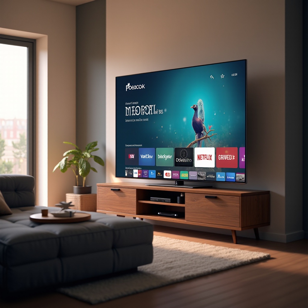 como posso assistir ao peacock na minha smart TV LG