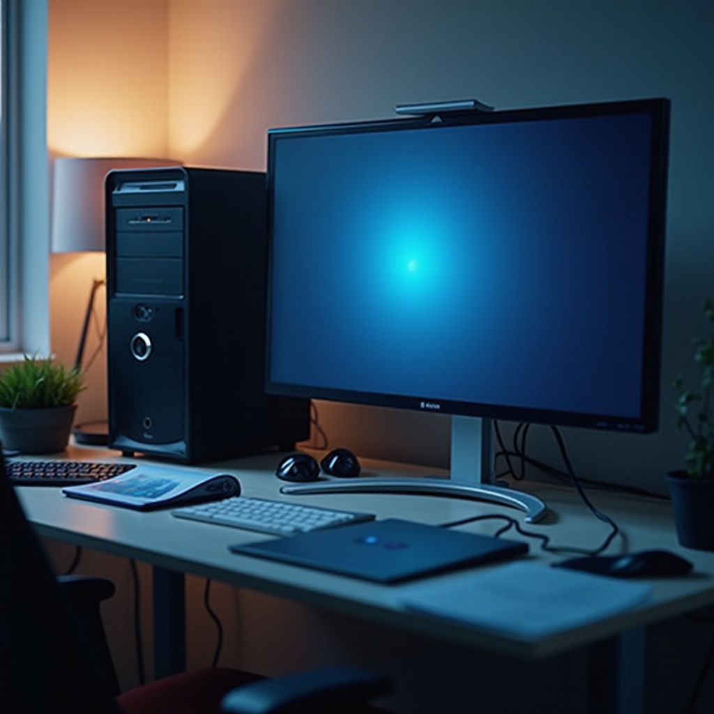el pc no detecta el monitor ERD, la luz azul parpadea