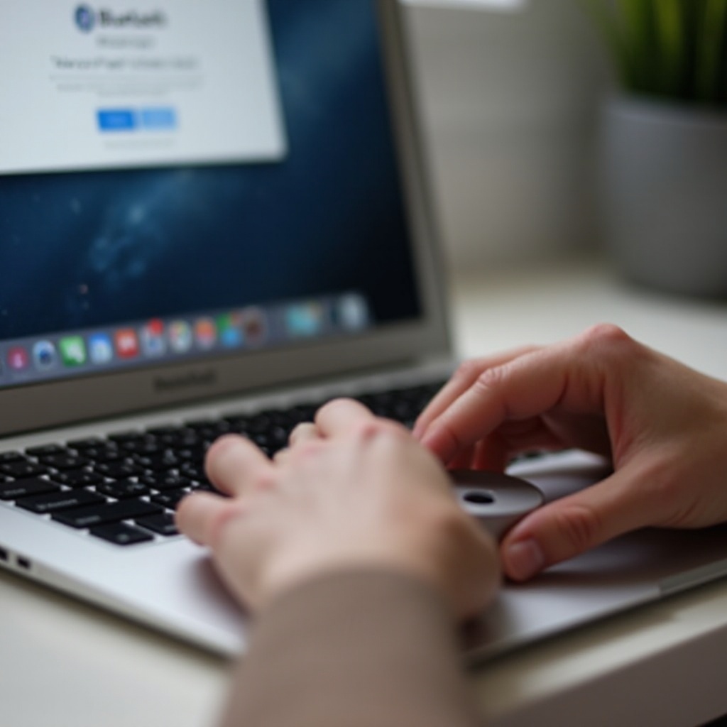 sambungkan mouse m550 ke MacBook Air