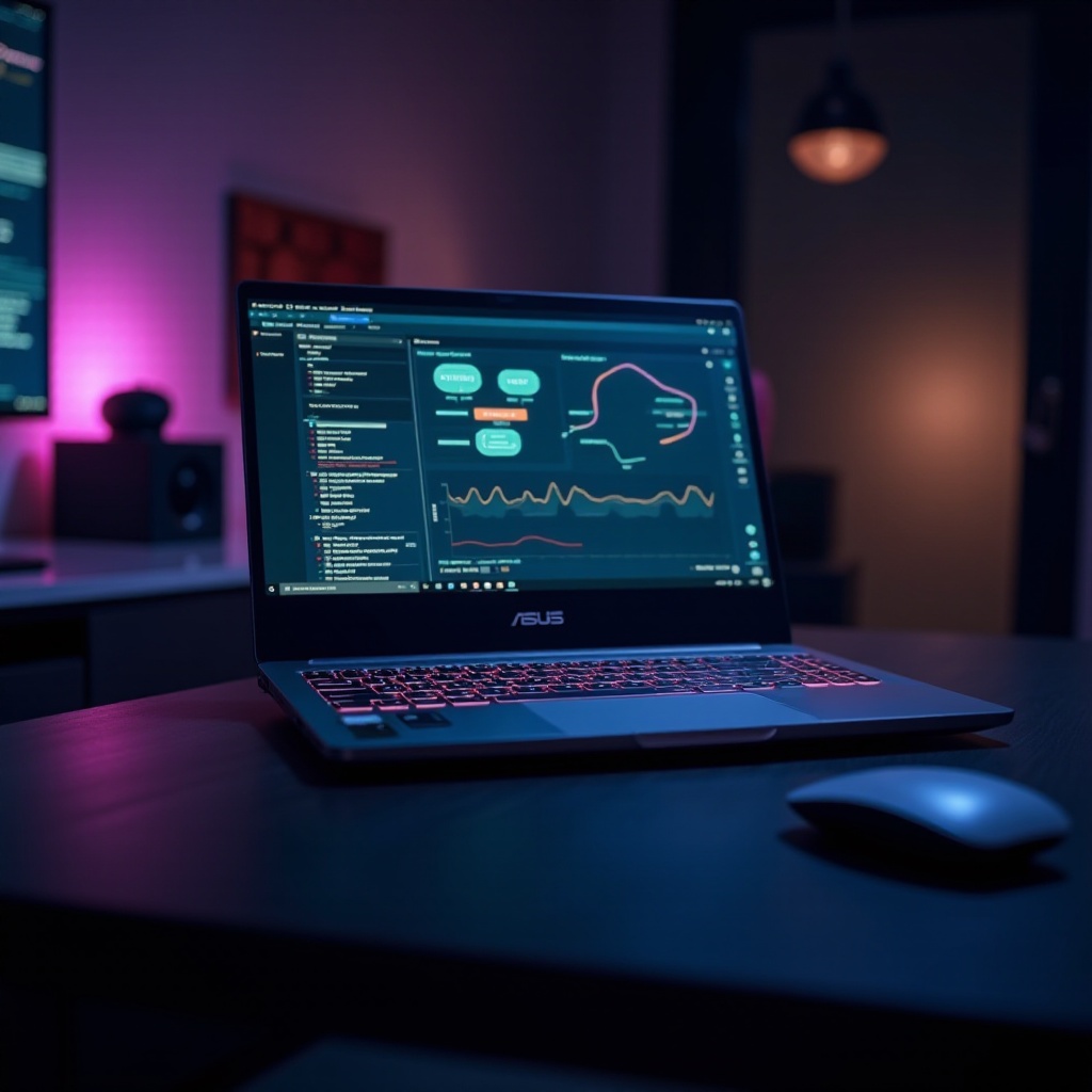 diagnostic du système de nb de jeu ordinateur portable Asus